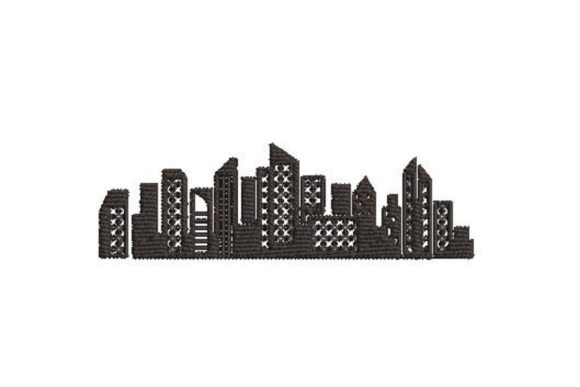 Basic Cityscape: A Craft Fair-Ready City Embroidery Design