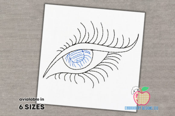 Beautiful Eyelashes Line Art