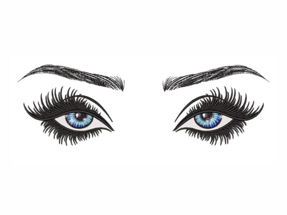 Eyes: A Bold, Expressive Embroidery Design for Real Projects
