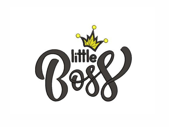Little Boss: A Charming Embroidery Design for Meaningful Personalized Gifts