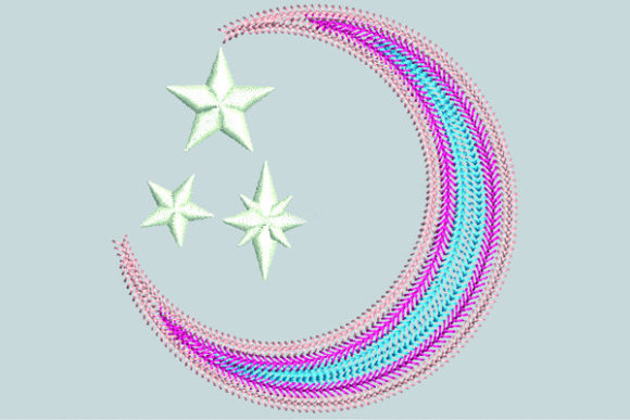 Star Moon: A Thoughtful Embroidery Design for Meaningful Gifts