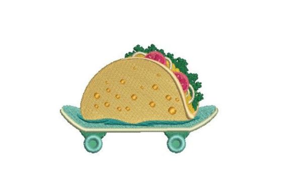 Taco on a Skateboard