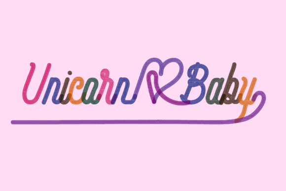 Unicorn Baby Lettering: Sweet, Playful & Perfect for Personalized Gifts